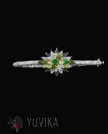 CHIC DIAMOND EMERALD BRACELET