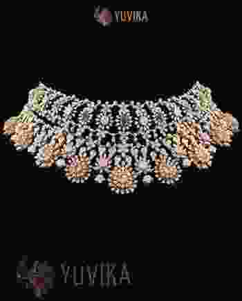 DIAMOND NECKLACE-DETACHABLE CHOKER