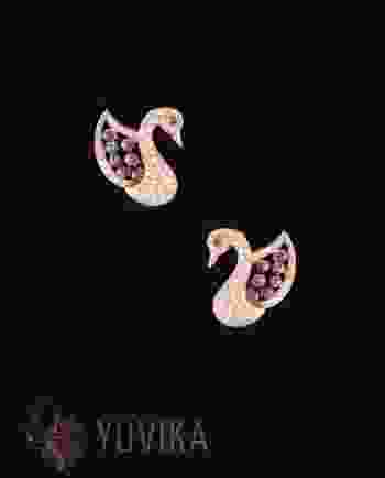 CHIC - DIAMOND RUBY EARRINGS - STUDS