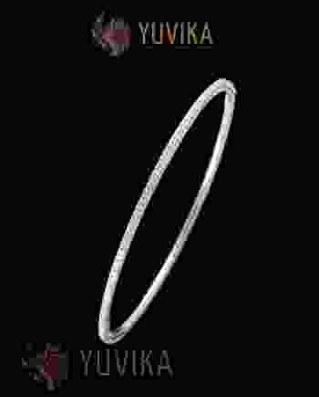 DIAMOND BANGLE  - WHITE