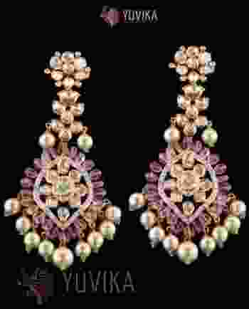 DIAMOND POLKI EARRINGS