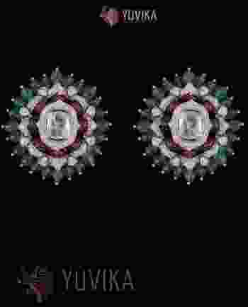 FLAT DIAMOND EARRINGS 