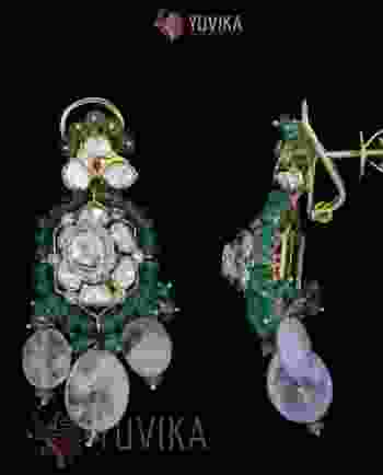 POLKI DIAMOND EARRINGS