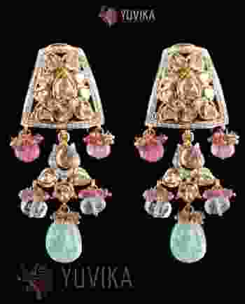 POLKI DIAMOND EARRINGS