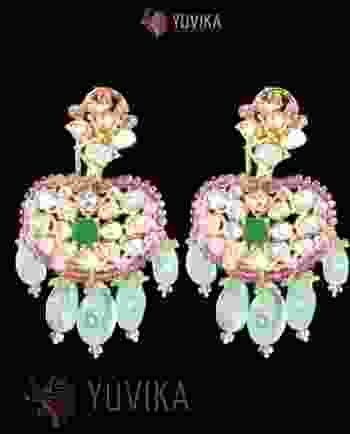 POLKI DIAMOND EARRINGS