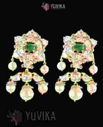 POLKI DIAMOND EARRINGS