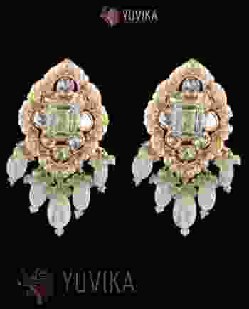 POLKI DIAMOND EARRINGS