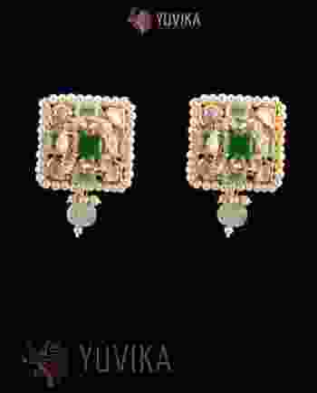 POLKI DIAMOND EARRINGS