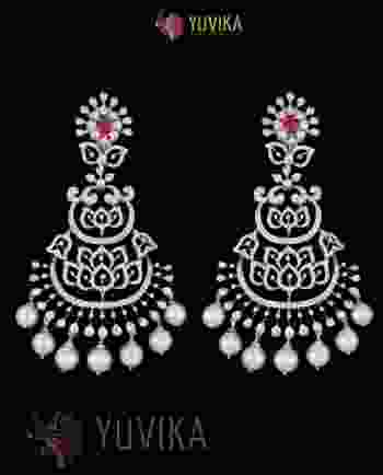 DIAMOND EARRINGS CHANDBALI