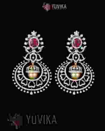 DIAMOND EARRINGS CHANDBALI