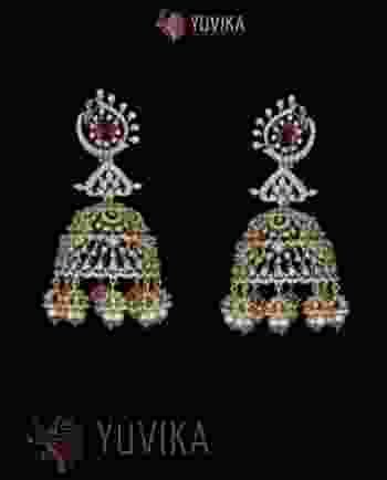 DIAMOND EARRINGS JHUMKA