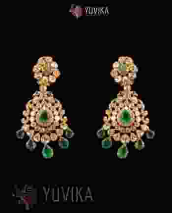DIAMOND POLKI EARRINGS
