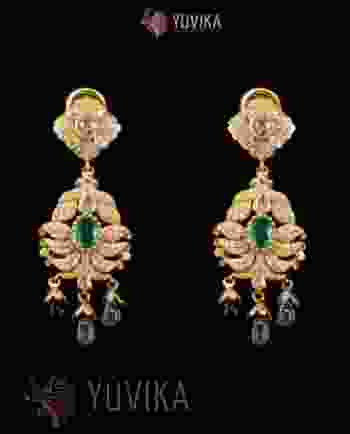 DIAMOND POLKI EARRINGS