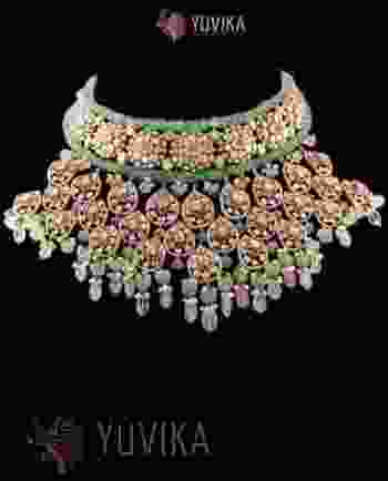 DIAMOND POLKI NECKLACE