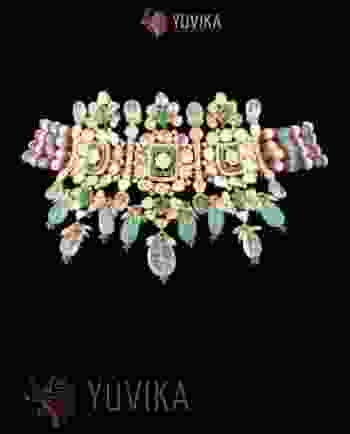 DIAMOND POLKI NECKLACE - 18 K