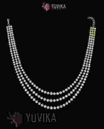 DIAMOND NECKLACE LAYERED PRINCESS