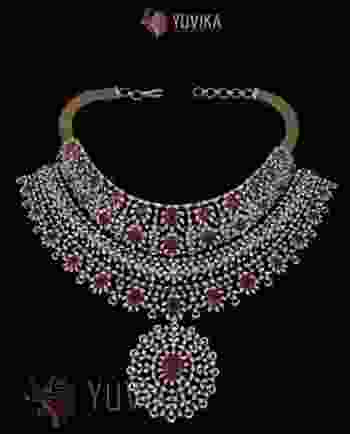 DIAMOND NECKLACE DETACHABLE , PENDANT