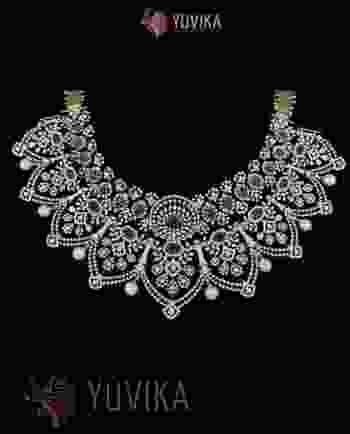 DIAMOND NECKLACE DETACHABLE CHOKER, PRINCESS