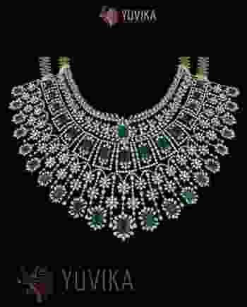 DIAMOND NECKLACE DETACHABLE CHOKER, PRINCESS