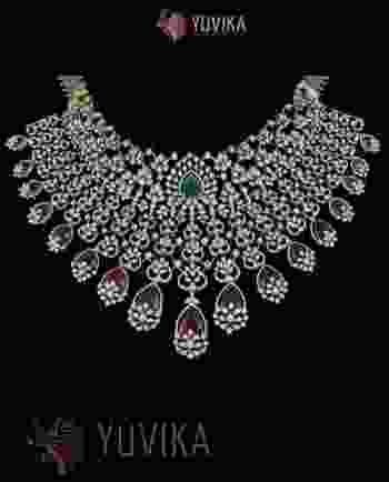 DIAMOND NECKLACE DETACHABLE CHOKER, PRINCESS