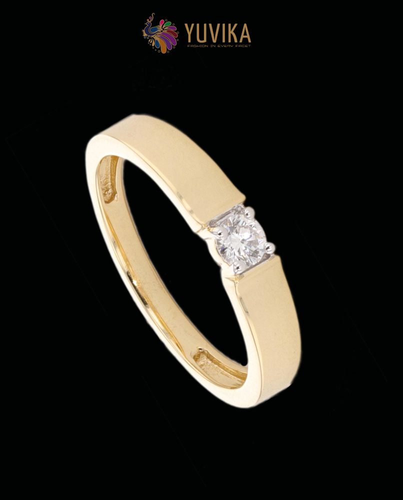 Geometric Gold and Diamond Finger Ring for men – Welcome to Rani Alankar