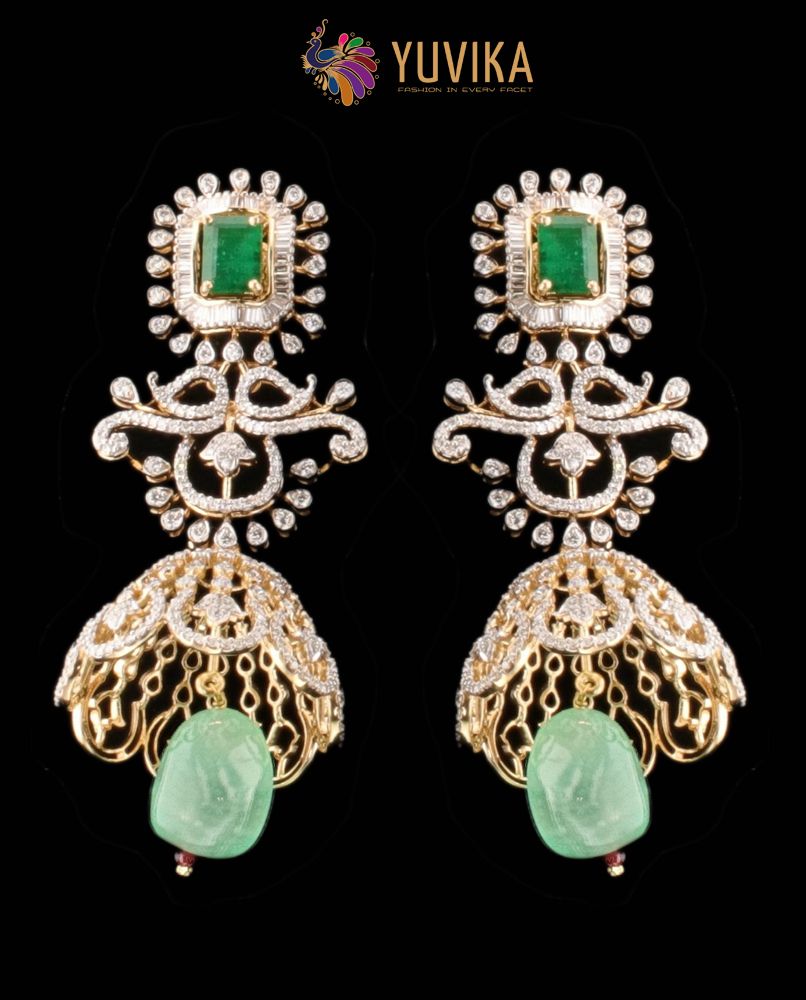 Antique Sun Diamond Stud Earrings Jewellery India Online - CaratLane.com