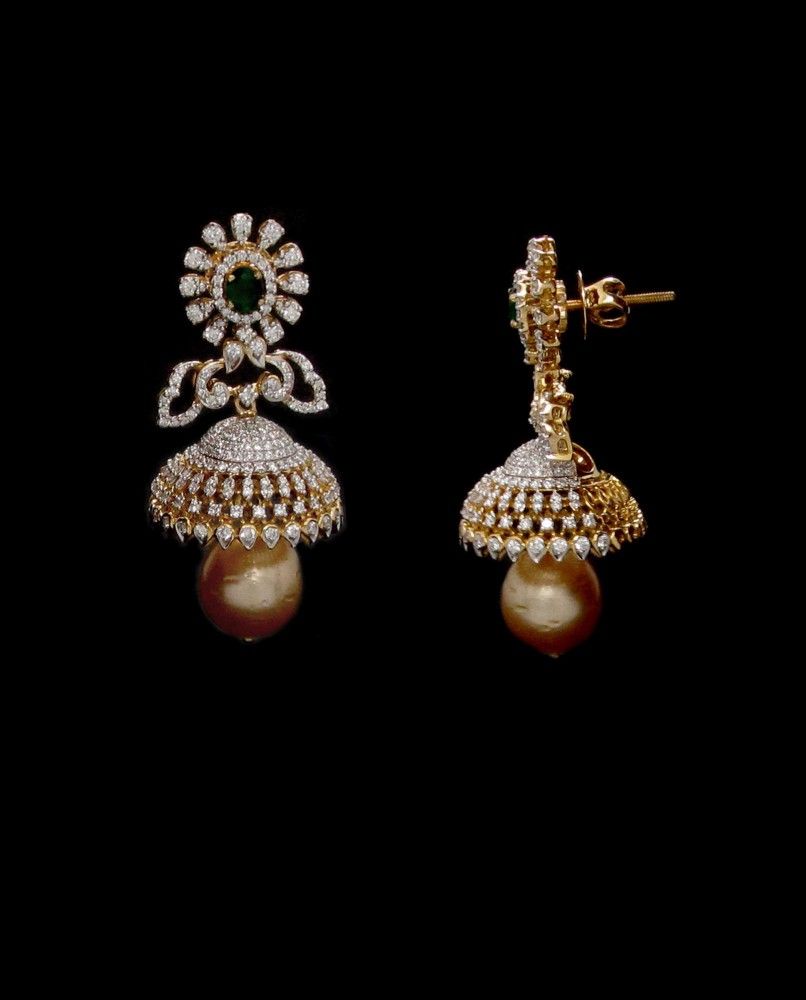 Moonstruck Gold Pearl Jhumkas Drop & Dangler Earring for Women Traditi –  www.Moonstruckinc.com