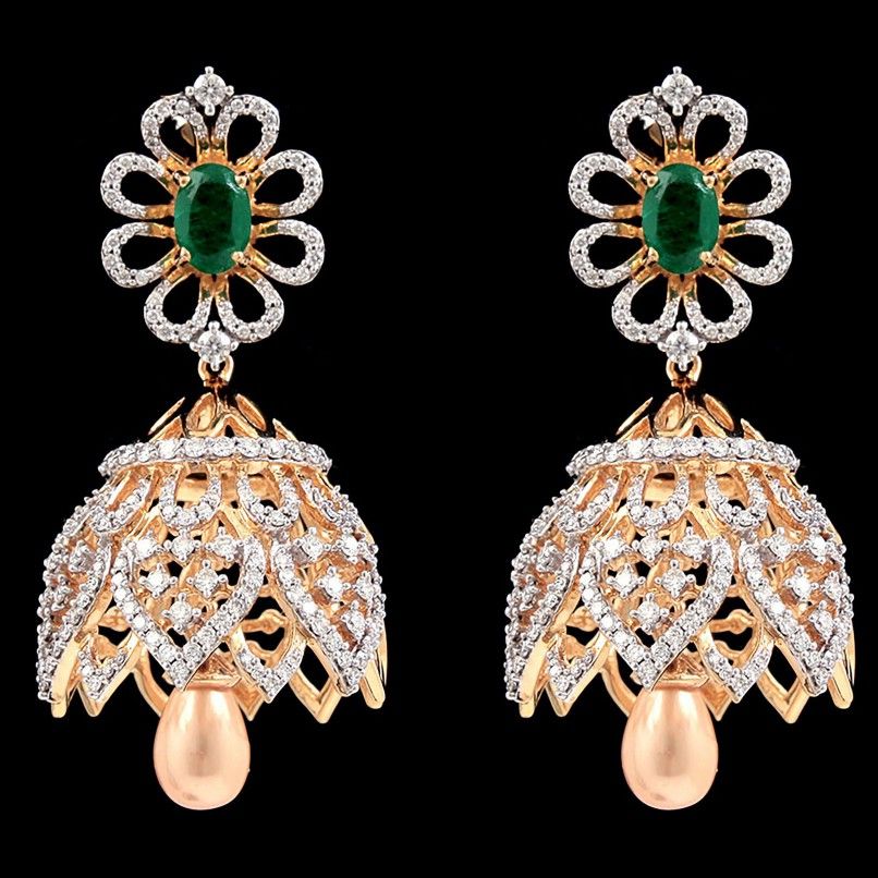 Diamond Dangle Drop Earrings in Pavé Cubic Zirconia | Laura Foote – Laura  Foote Designs