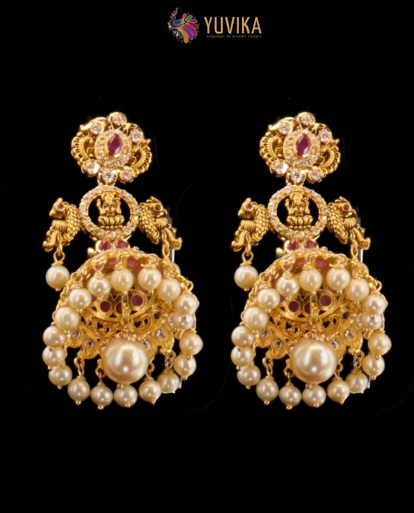 22K Yellow Gold Earrings, Fine Jewelry Traditional Vintage Indian Earrings  K2551 | eBay