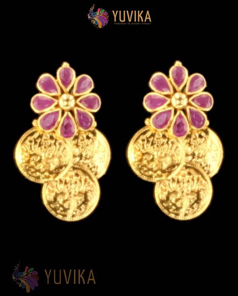GOLD 22K EARRINGS - STUDS