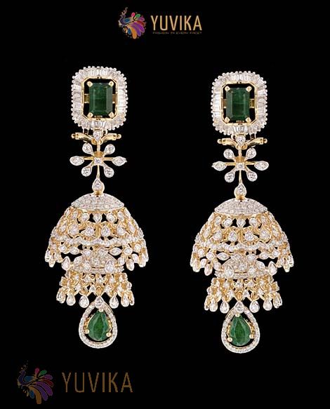 DIAMOND EARRINGS- JHUMKAS