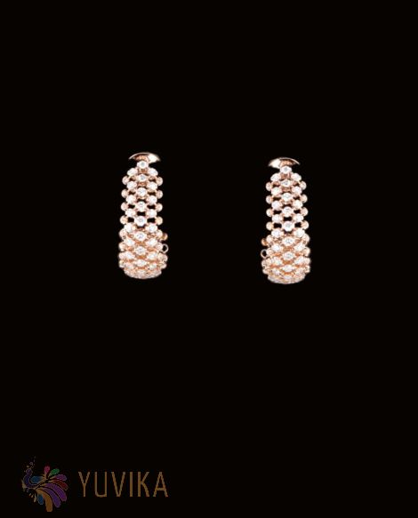 CHIC DIAMOND EARRINGS-HOOPS