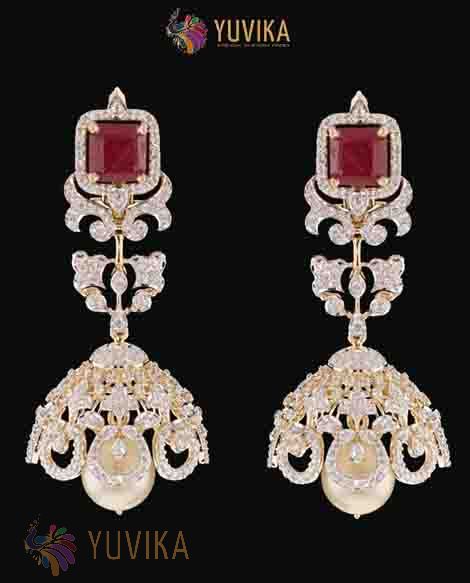 DIAMOND EARRINGS -JHUMKAS