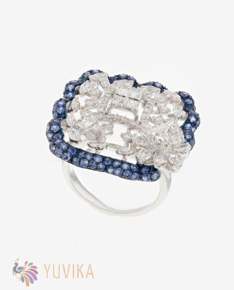 CHIC DIAMOND SAPPHIRE RING