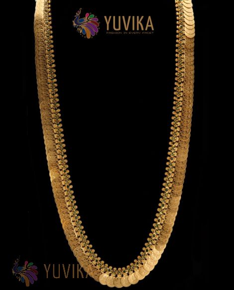 Gold 22k Necklace - Kasu Haram