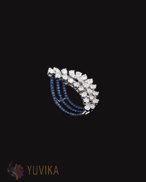 CHIC DIAMOND SAPPHIRE RING