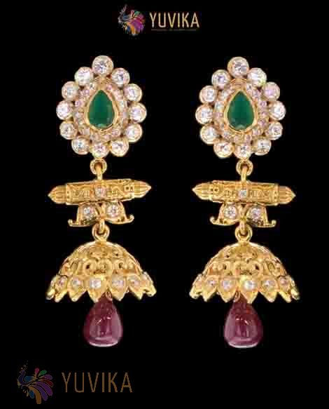 22k Studded Gold Earrings