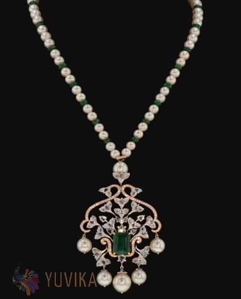 DIAMOND NECKLACE - PEARLS