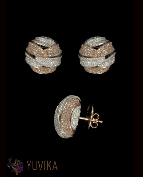 CHIC DIAMOND-EARRINGS-STUDS