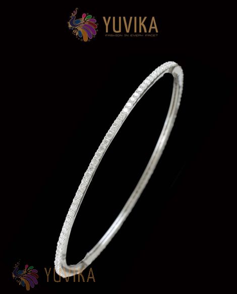 DIAMOND BANGLE - WHITE