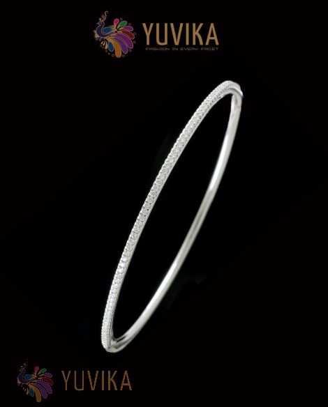 DIAMOND BANGLE  - WHITE