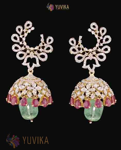 DIAMOND EARRINGS-JHUMKAS
