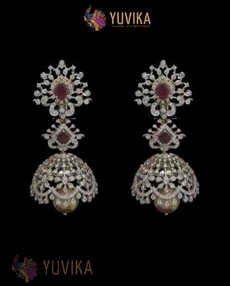 DIAMOND EARRINGS JHUMKAS