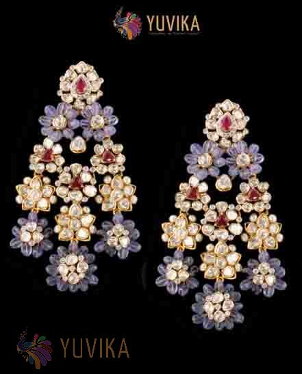 DIAMOND POLKI EARRINGS