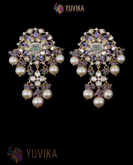 FLAT DIAMOND EARRINGS