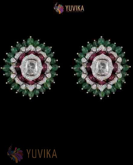 FLAT DIAMOND EARRINGS