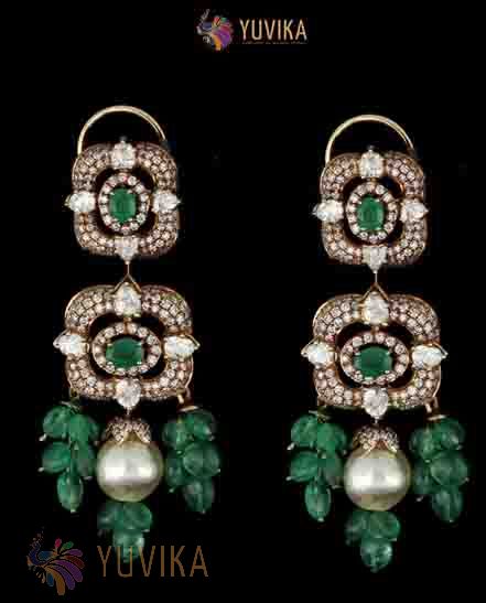 ROSECUT DIAMOND EARRINGS