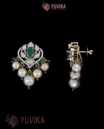 POLKI DIAMOND EARRINGS