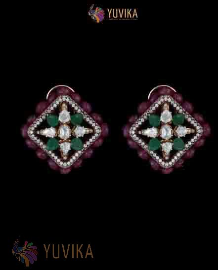 ROSECUT DIAMOND EARRINGS