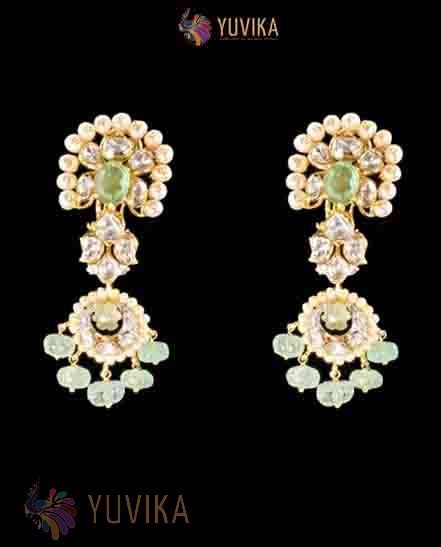 POLKI DIAMOND EARRINGS